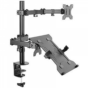 ���� ������ ����� ���� + ��� ���� ����  Aluminum Foldable Fold Laptop Desk Mount ���� BRATECK (����� ����� ��� 10"- 17.3")