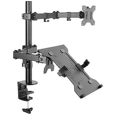 ���� ������ ���� ���� + ���� ���� ���� Aluminum Foldable Fold Monitor Desk Mount ���� BRATECK (����� ����� ��� 10"- 32")