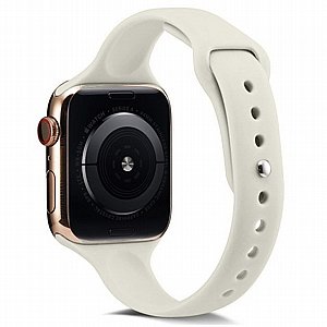 רצועת סיליקון מדגם Thin Silicone Band מבית LaTera לשעון חכם מדגם: Apple Watch 38mm/40mm/41mm (צבע White) רצועת סיליקון מדגם Thin Silicone Band מבית LaTera לשעון חכם מדגם: Apple Watch 38mm/40mm/41mm (צבע White)