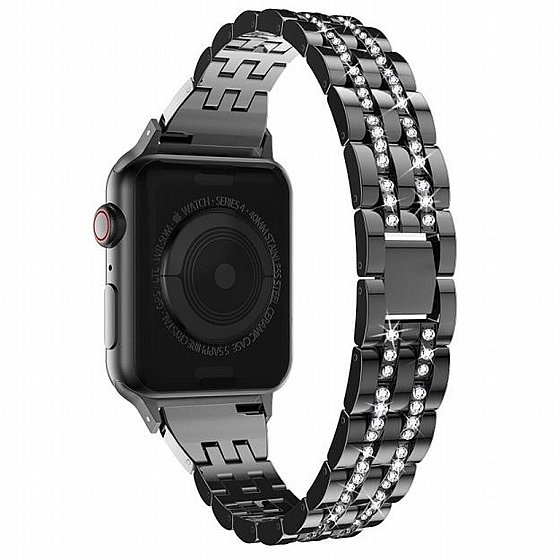 ����� ���� ���� Diamond Steel Band ���� LaTera ����� ��� ����: Apple Watch 38mm/40mm/41mm (��� Black)