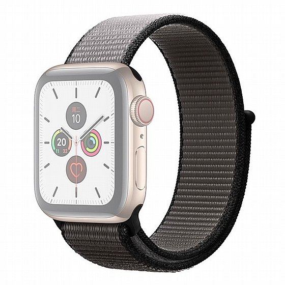 ����� �� / ������ ���� Color Matching Nylon Band ���� LaTera ����� ��� ����: Apple Watch 38mm/40mm/41mm (��� Black/Grey)