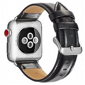 רצועת עור מדגם Crazy Horse Leather Band מבית LaTera לשעון חכם מדגם: Apple Watch 42mm/44mm/45mm (צבע Black) רצועת עור מדגם Crazy Horse Leather Band מבית LaTera לשעון חכם מדגם: Apple Watch 42mm/44mm/45mm (צבע Black)