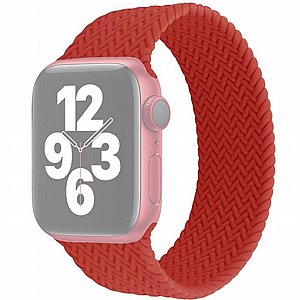 ����� ������� ����  Single Turn Woven Silicone Band ���� LaTera ����� ��� ����: Apple Watch 42mm/44mm/45mm (��� Red)