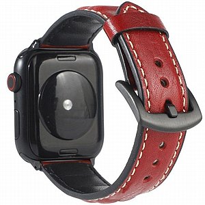 רצועת עור מדגם Woven Genuine Leather Band מבית LaTera לשעון חכם מדגם: Apple Watch 42mm/44mm/45mm (צבע Red) רצועת עור מדגם Woven Genuine Leather Band מבית LaTera לשעון חכם מדגם: Apple Watch 42mm/44mm/45mm (צבע Red)