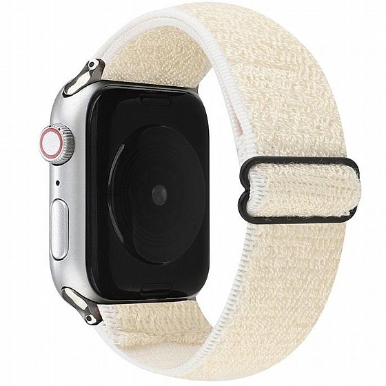 ����� �� / ������ ���� Solid Color Nylon Band ���� LaTera ����� ��� ����: Apple Watch 42mm/44mm/45mm (��� White)