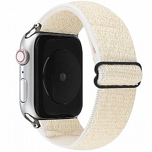 רצועת בד / ניילון מדגם Solid Color Nylon Band מבית LaTera לשעון חכם מדגם: Apple Watch 42mm/44mm/45mm (צבע White) רצועת בד / ניילון מדגם Solid Color Nylon Band מבית LaTera לשעון חכם מדגם: Apple Watch 42mm/44mm/45mm (צבע White)