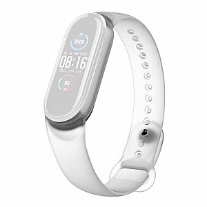 רצועת סיליקון מדגם Translucent Silicone Band מבית LaTera לשעון חכם מדגם: Xiaomi Mi Band 5 / 6 (צבע White) רצועת סיליקון מדגם Translucent Silicone Band מבית LaTera לשעון חכם מדגם: Xiaomi Mi Band 5 / 6 (צבע White)