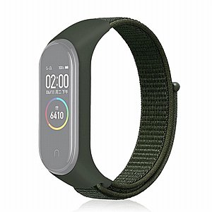 רצועת בד / ניילון מדגם Woven Strap Nylon Band מבית LaTera לשעון חכם מדגם: Xiaomi Mi Band 3 / 4 (צבע Army Green) רצועת בד / ניילון מדגם Woven Strap Nylon Band מבית LaTera לשעון חכם מדגם: Xiaomi Mi Band 3 / 4 (צבע Army Green)