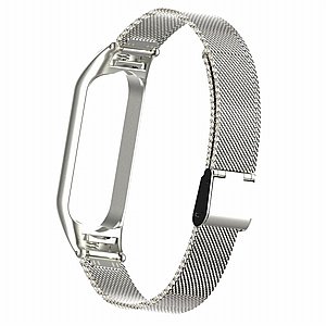 ����� ���� ���� Mesh Solid Steel Band ���� LaTera ����� ��� ����: Xiaomi Mi Band 5 / 6 (��� Silver)