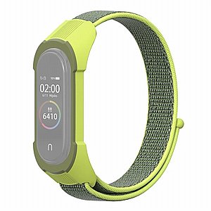 רצועת בד / ניילון מדגם Replacement Strap Nylon Band מבית LaTera לשעון חכם מדגם: Xiaomi Mi Band 3 / 4 (צבע Yellow/Grass Green) רצועת בד / ניילון מדגם Replacement Strap Nylon Band מבית LaTera לשעון חכם מדגם: Xiaomi Mi Band 3 / 4 (צבע Yellow/Grass Green)
