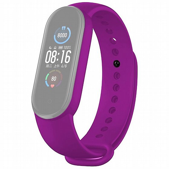 ����� ������� ���� Solid Color Silicone Band ���� LaTera ����� ��� ����: Xiaomi Mi Band 5 / 6 (��� Violet)