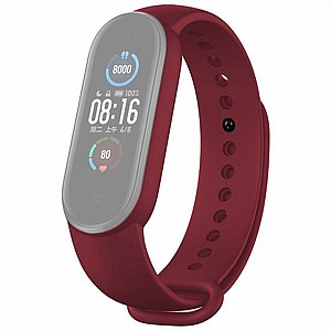 ����� ������� ���� Solid Color Silicone Band ���� LaTera ����� ��� ����: Xiaomi Mi Band 5 / 6 (��� Wine Red)