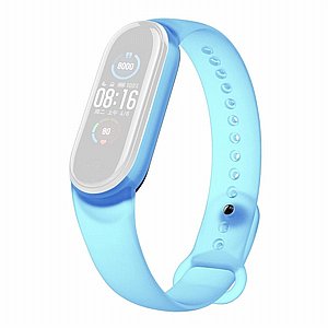 רצועת סיליקון מדגם Translucent Silicone Band מבית LaTera לשעון חכם מדגם: Xiaomi Mi Band 5 / 6 (צבע Blue) רצועת סיליקון מדגם Translucent Silicone Band מבית LaTera לשעון חכם מדגם: Xiaomi Mi Band 5 / 6 (צבע Blue)