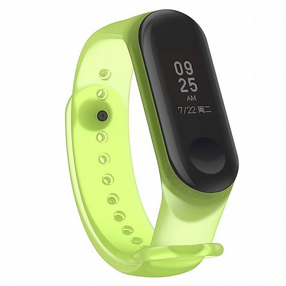 ����� ������� ���� Colorful Translucent Silicone Band ���� LaTera ����� ��� ����: Xiaomi Mi Band 3 / 4 (��� Green)