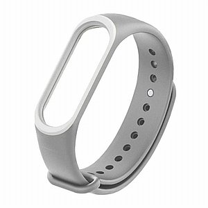 רצועת סיליקון מדגם Colorful Silicone Band מבית LaTera לשעון חכם מדגם: Xiaomi Mi Band 3 / 4 (צבע Gray/White) רצועת סיליקון מדגם Colorful Silicone Band מבית LaTera לשעון חכם מדגם: Xiaomi Mi Band 3 / 4 (צבע Gray/White)