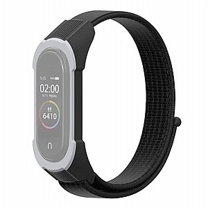 רצועת בד / ניילון מדגם Replacement Strap Nylon Band מבית LaTera לשעון חכם מדגם: Xiaomi Mi Band 3 / 4 (צבע Black/Black Grey) רצועת בד / ניילון מדגם Replacement Strap Nylon Band מבית LaTera לשעון חכם מדגם: Xiaomi Mi Band 3 / 4 (צבע Black/Black Grey)