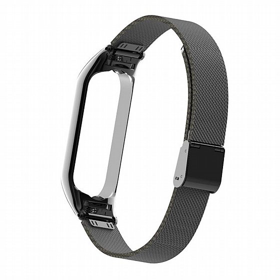 ����� ���� ���� Mesh Solid Steel Band ���� LaTera ����� ��� ����: Xiaomi Mi Band 5 / 6 (��� Black)