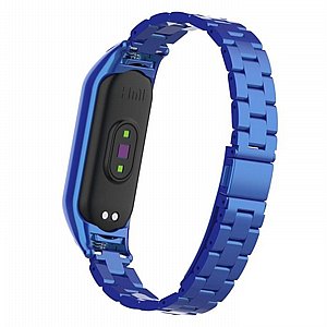 רצועת מתכת מדגם Double Spring Steel Band מבית LaTera לשעון חכם מדגם: Xiaomi Mi Band 5 / 6 (צבע Blue) רצועת מתכת מדגם Double Spring Steel Band מבית LaTera לשעון חכם מדגם: Xiaomi Mi Band 5 / 6 (צבע Blue)