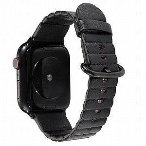 רצועת עור מדגם Loop Stripes Leather Band מבית LaTera לשעון חכם מדגם: Apple Watch 38mm/40mm/41mm (צבע Black) רצועת עור מדגם Loop Stripes Leather Band מבית LaTera לשעון חכם מדגם: Apple Watch 38mm/40mm/41mm (צבע Black)