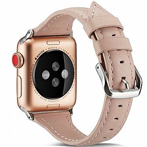 ����� ��� ����   Thin Leather Band ���� LaTera ����� ��� ����: Apple Watch 42mm/44mm/45mm (��� Pink)