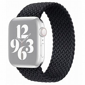 ����� �� / ������ ���� Single Turn Woven Nylon Band ���� LaTera ����� ��� ����: Apple Watch 38mm/40mm/41mm (��� Black)
