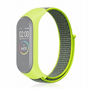 רצועת בד / ניילון מדגם Woven Strap Nylon Band מבית LaTera לשעון חכם מדגם: Xiaomi Mi Band 3 / 4 (צבע Light Green) רצועת בד / ניילון מדגם Woven Strap Nylon Band מבית LaTera לשעון חכם מדגם: Xiaomi Mi Band 3 / 4 (צבע Light Green)