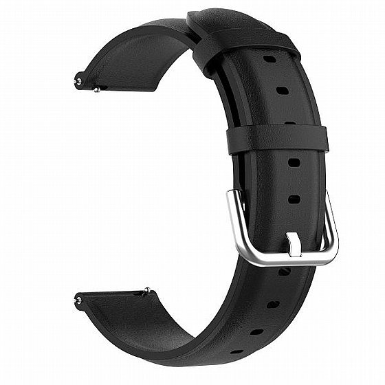 ����� ��� ����  Round Tail Leather Band ���� LaTera ����� ��� ����: Samsung Galaxy Watch  46mm (��� Black)