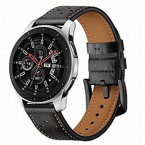 רצועת עור מדגם Eyelet Sport Leather Band מבית LaTera לשעון חכם מדגם: Samsung Galaxy Watch 46mm (צבע Black) רצועת עור מדגם Eyelet Sport Leather Band מבית LaTera לשעון חכם מדגם: Samsung Galaxy Watch 46mm (צבע Black)