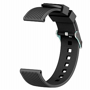 ����� ������� ����  Vertical Grain Wrist Silicone Band ���� LaTera ����� ��� ����: Samsung Galaxy Watch  46mm (��� Black)