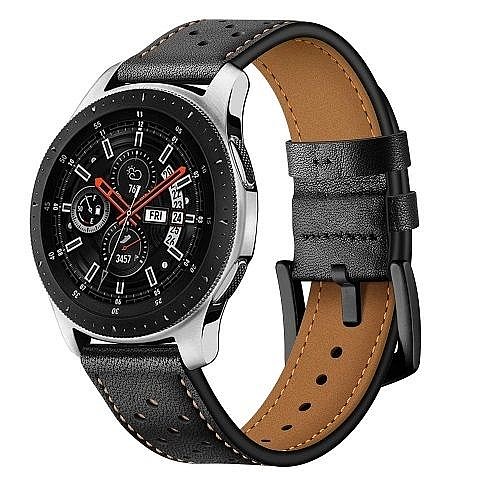 ����� ��� ����   Eyelet Sport Leather Band ���� LaTera ����� ��� ����: Samsung Galaxy Watch  42mm (��� Black)