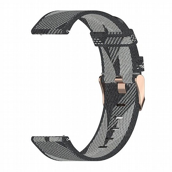 ����� �� / ������ ����  Stripe Weave Nylon Band ���� LaTera ����� ��� ����: Samsung Galaxy Watch  42mm (��� Grey)