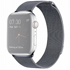 ����� ���� ���� Milanese Loop Magnetic Steel Band ���� LaTera ����� ��� ����: Apple Watch 42mm/44mm/45mm (��� Dark Gray)