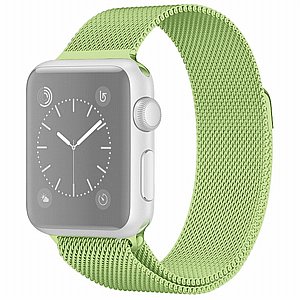 רצועת מתכת מדגם Milanese Loop Magnetic Steel Band מבית LaTera לשעון חכם מדגם: Apple Watch 42mm/44mm/45mm (צבע Mint Green Lite) רצועת מתכת מדגם Milanese Loop Magnetic Steel Band מבית LaTera לשעון חכם מדגם: Apple Watch 42mm/44mm/45mm (צבע Mint Green Lite)