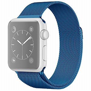 ����� ���� ���� Milanese Loop Magnetic Steel Band ���� LaTera ����� ��� ����: Apple Watch 42mm/44mm/45mm (��� Porcelain Blue)