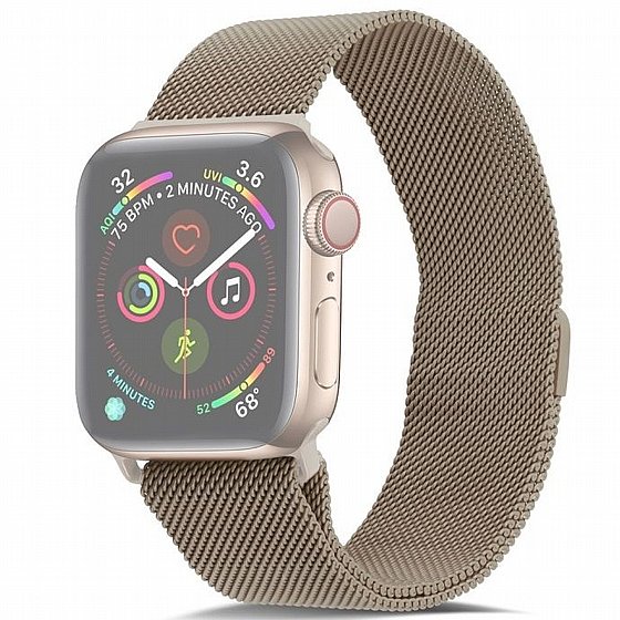 ����� ���� ���� Milanese Loop Magnetic Steel Band ���� LaTera ����� ��� ����: Apple Watch 38mm/40mm/41mm (��� Vintage Gold)