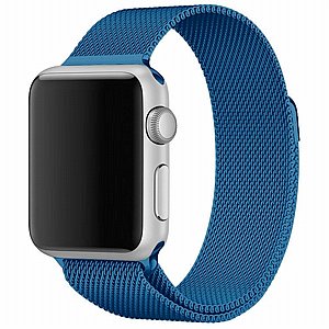 רצועת מתכת מדגם Milanese Loop Magnetic Steel Band מבית LaTera לשעון חכם מדגם: Apple Watch 38mm/40mm/41mm (צבע Blue) רצועת מתכת מדגם Milanese Loop Magnetic Steel Band מבית LaTera לשעון חכם מדגם: Apple Watch 38mm/40mm/41mm (צבע Blue)