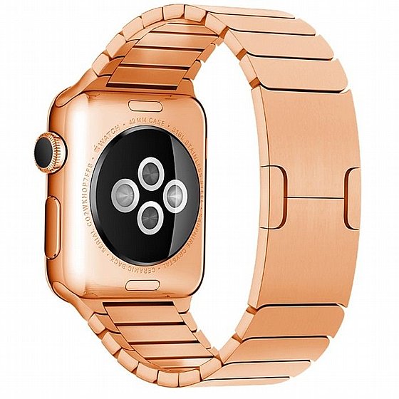 ����� ���� ���� Butterfly Buckle Steel Band ���� LaTera ����� ��� ����: Apple Watch 38mm/40mm/41mm (��� Rose Gold)