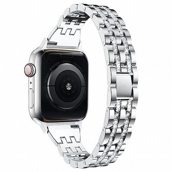 ����� ���� ���� Diamond Steel Band ���� LaTera ����� ��� ����: Apple Watch 42mm/44mm/45mm (��� Silver)