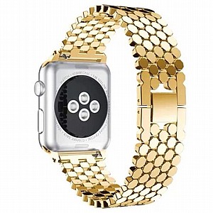 ����� ���� ���� Honeycomb Diamond Steel Band ���� LaTera ����� ��� ����: Apple Watch 38mm/40mm/41mm (��� Gold)