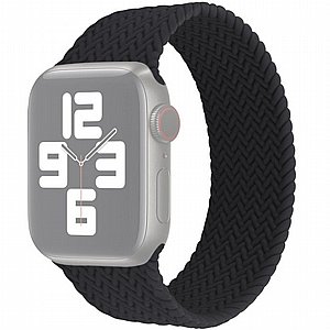 ����� ������� ����  Single Turn Woven Silicone Band ���� LaTera ����� ��� ����: Apple Watch 42mm/44mm/45mm (��� Black)