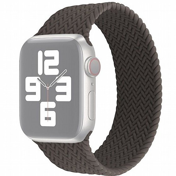 ����� ������� ����  Single Turn Woven Silicone Band ���� LaTera ����� ��� ����: Apple Watch 42mm/44mm/45mm (��� Brown)