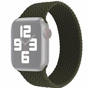 רצועת סיליקון מדגם Single Turn Woven Silicone Band מבית LaTera לשעון חכם מדגם: Apple Watch 42mm/44mm/45mm (צבע Army Green) רצועת סיליקון מדגם Single Turn Woven Silicone Band מבית LaTera לשעון חכם מדגם: Apple Watch 42mm/44mm/45mm (צבע Army Green)