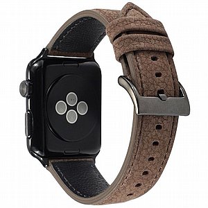 ����� ��� ����   Litchi Genuine Leather Band ���� LaTera ����� ��� ����: Apple Watch 38mm/40mm/41mm (��� Khaki)