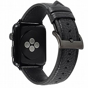 ����� ��� ����   Litchi Genuine Leather Band ���� LaTera ����� ��� ����: Apple Watch 38mm/40mm/41mm (��� Black)