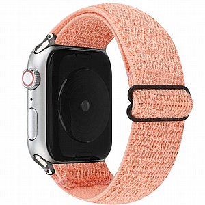 רצועת בד / ניילון מדגם Solid Color Nylon Band מבית LaTera לשעון חכם מדגם: Apple Watch 42mm/44mm/45mm (צבע Pink) רצועת בד / ניילון מדגם Solid Color Nylon Band מבית LaTera לשעון חכם מדגם: Apple Watch 42mm/44mm/45mm (צבע Pink)