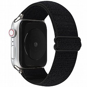 רצועת בד / ניילון מדגם Solid Color Nylon Band מבית LaTera לשעון חכם מדגם: Apple Watch 42mm/44mm/45mm (צבע Black) רצועת בד / ניילון מדגם Solid Color Nylon Band מבית LaTera לשעון חכם מדגם: Apple Watch 42mm/44mm/45mm (צבע Black)