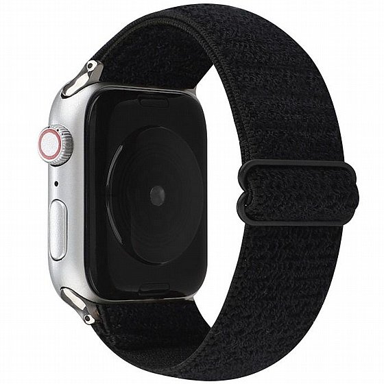 ����� �� / ������ ���� Solid Color Nylon Band ���� LaTera ����� ��� ����: Apple Watch 38mm/40mm/41mm (��� Black)
