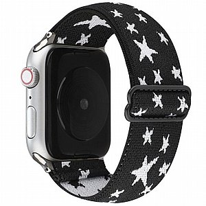 רצועת בד / ניילון מדגם Ethnic Style Nylon Band מבית LaTera לשעון חכם מדגם: Apple Watch 42mm/44mm/45mm (צבע Black/White) רצועת בד / ניילון מדגם Ethnic Style Nylon Band מבית LaTera לשעון חכם מדגם: Apple Watch 42mm/44mm/45mm (צבע Black/White)