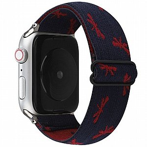 ����� �� / ������ ���� Ethnic Style Nylon Band ���� LaTera ����� ��� ����: Apple Watch 42mm/44mm/45mm (��� Wine/Red Blue)