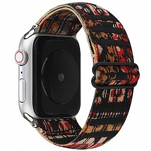 רצועת בד / ניילון מדגם Ethnic Style Nylon Band מבית LaTera לשעון חכם מדגם: Apple Watch 38mm/40mm/41mm (צבע Plaid) רצועת בד / ניילון מדגם Ethnic Style Nylon Band מבית LaTera לשעון חכם מדגם: Apple Watch 38mm/40mm/41mm (צבע Plaid)